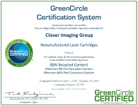 Remanufactured Cartridges 86% Recycled Content